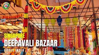 Deepavali Bazaar 2024 at Little India Singapore Tour | Singapore Diwali Shopping #diwali2024