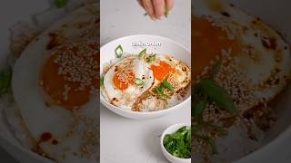 Korean Egg Rice is SO good 🤤 #easyrecipes