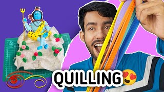 Try This Paper Quilling technique ✨ Lord Shiva | Tutorial