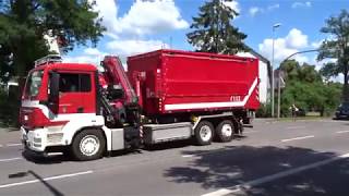 [WLF Kran AB Logistik/Schlauch] Wachausfahrt Löschzug + WLF Feuerwehr Erlangen