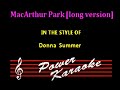 Donna Summer    MacArthur Park [long version]   karaoke