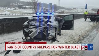 Parts of US prepare for winter blast