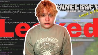 Minecraft legacy's Source Code leaked...