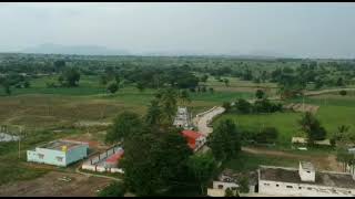 Drone view Amadagur village //Sri Chowdeshwari devi temple surrounds drone videoclips\u0026natural sounds