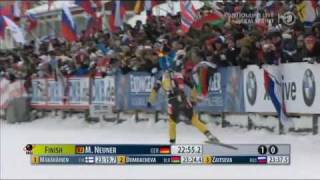 Magdalena Neuner - 32nd World Cup win - Kontiolahti Sprint, Feb 2012