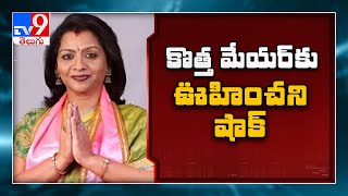 Bizman fined for illegal hoardings greeting new Hyderabad Mayor - TV9