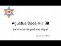 Agustus Does his bit summary in english and Nepali