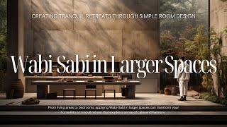 Wabi-Sabi in Larger Spaces: Creating Tranquil Retreats Through Simple Room Design