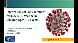 Nov 2, 2021 ACIP Meeting - Clinical considerations for COVID-19 vaccination & Votes