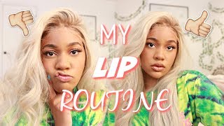 How I Make my Average LIPS Look Better | my lip routine