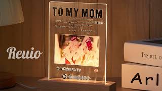 Personalized Spotify Plaque with LED Night Light Stand | You Raise Me Up