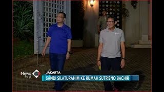 Sandi Kunjungi Sutrisno Bachir untuk Konsultasi Soal Ekonomi Indonesia - iNews Pagi 12/08