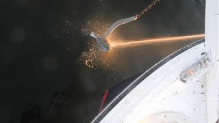 Concave anchor with mud