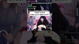Alinity found WHAT under Emiru's Table ? #viral #twitchclips #twitch #shorts