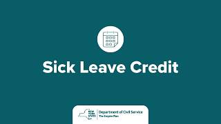 Sick Leave Credit Explained for New York State Employees