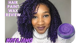 Applying Mofajang Purple Hair Wax For The First Time