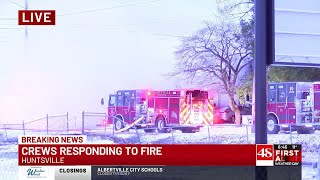 Huntsville fire crews respond to fire near Governors Dr.