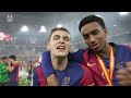 cuélate en la celebración del fc barcelona flamante campeón de la supercopa de españa