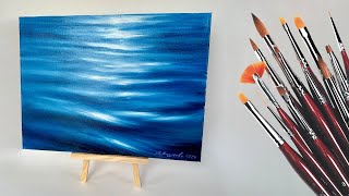 РЕАЛИСТИЧНАЯ ВОДА МАСЛОМ | Как нарисовать море | OIL PAINTING WATER TIME LAPSE