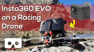 Insta360 Evo on a racing drone (test footage) VR 180 3D