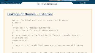 03  C++ Basic Structure   12  Linkage Of Names