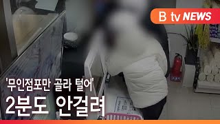 [부산]'무인점포만 골라 털어'