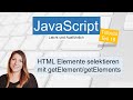 getElementById & getElementsByClassName, JavaScript Tutorial deutsch Teil 16