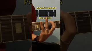 C Mayor Scale Pentatonic Posisi Ke 5 #shorts #scale #lesson #guitar