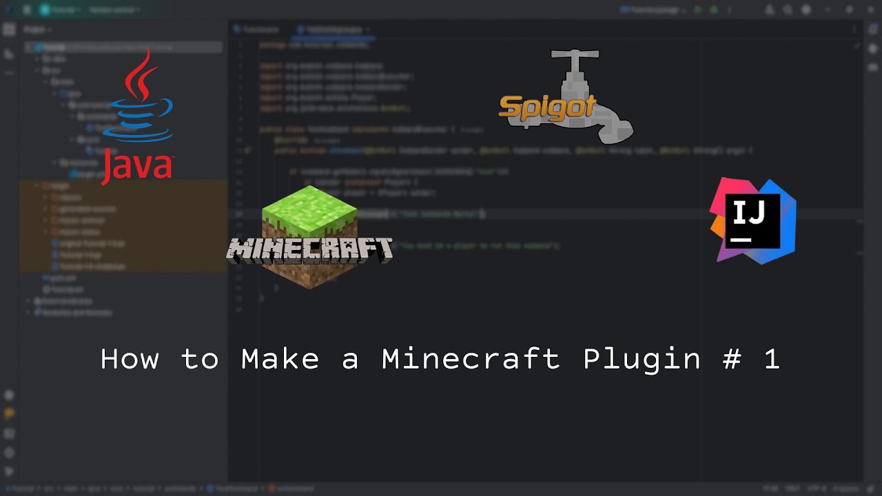 How To Make A Minecraft Plugin 1 Youtube