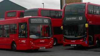 Twickenham bus Garage Abellio West buses and blinds change.