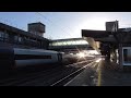 stafford railway station 57307 drags 390200 390016 awc past on late vstp 5z57 on 30th january 2025