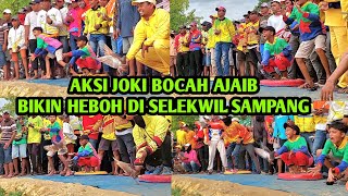 Aksi joki si bocah ajaib di lomba selekwil lapang stadion sejati sampang