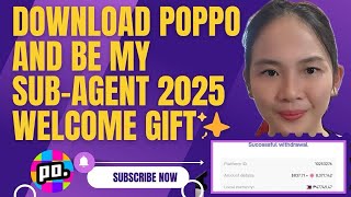 (POPPO LIVE APP 2025) DOWNLOAD POPPO AND BE MY SUB-AGENT 2025WELCOME GIFT l Mimmi Shane