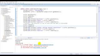 Java NIO - ByteBuffer.rewind() demo