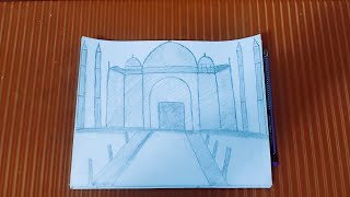 How to Draw The Taj Mahal | Pencil Drawing #art #drawing #pencildrawing