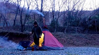 제철! 벌교꼬막과 화목난로캠핑/솔로캠핑/백컨트리 실바 티피텐트/위너웰 노매드뷰쿡S/캠핑먹방/솔로스토브