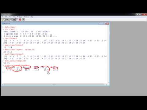R - Mean, Variance and much more R - Mean, Variance and much more