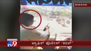 Traffic Police Assault On Private Bus Driver In Tumkur