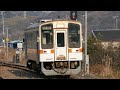 【名松線】家城駅に入線するキハ11形普通列車