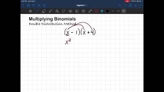 Multiplying Binomials (Double Distribution)