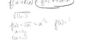 Approximating square roots using differe