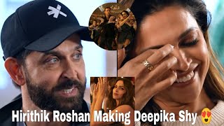 Hirithik On How Deepika Teaches Him Right Dance Steps During Shoot| Fighter|Subscribe 💗