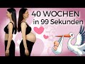 Schwangerschaft im Zeitraffer | 40 Wochen Schwangerschaft in 99 Sekunden