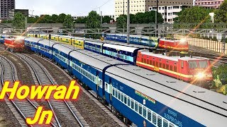 Howrah - Secunderabad Falaknuma SUPERFAST Express || Departing From Howrah || Msts RailIndia Route