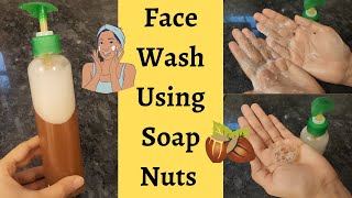 DIY HOMEMADE FOAMING FACE WASH|SKIN BRIGHTENING \u0026 ANTI-AGING FACE WASH|HYDRATING SOAP NUT FACE WASH