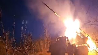 Kostroma Airborne Grad MLRS Crews Obliterate Enemy Command Post near Chasov Yar