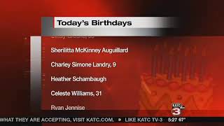 Birthdays 9/11/17