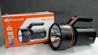 Domoda DM-2670 /torch light /best torch /unboxing and full review