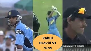Rahul Dravid great batting | India vs New Zealand wc 2003 | cricket match highlights