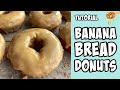 Banana Bread Donuts! recipe tutorial #Shorts